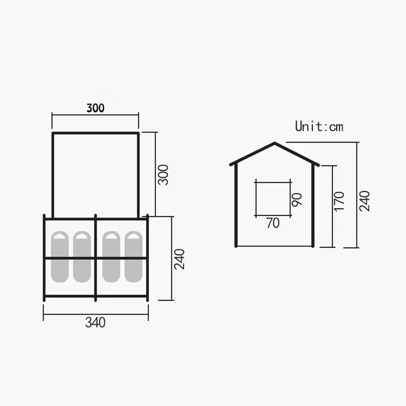 Inflatable Glamping Tent For 8 Person