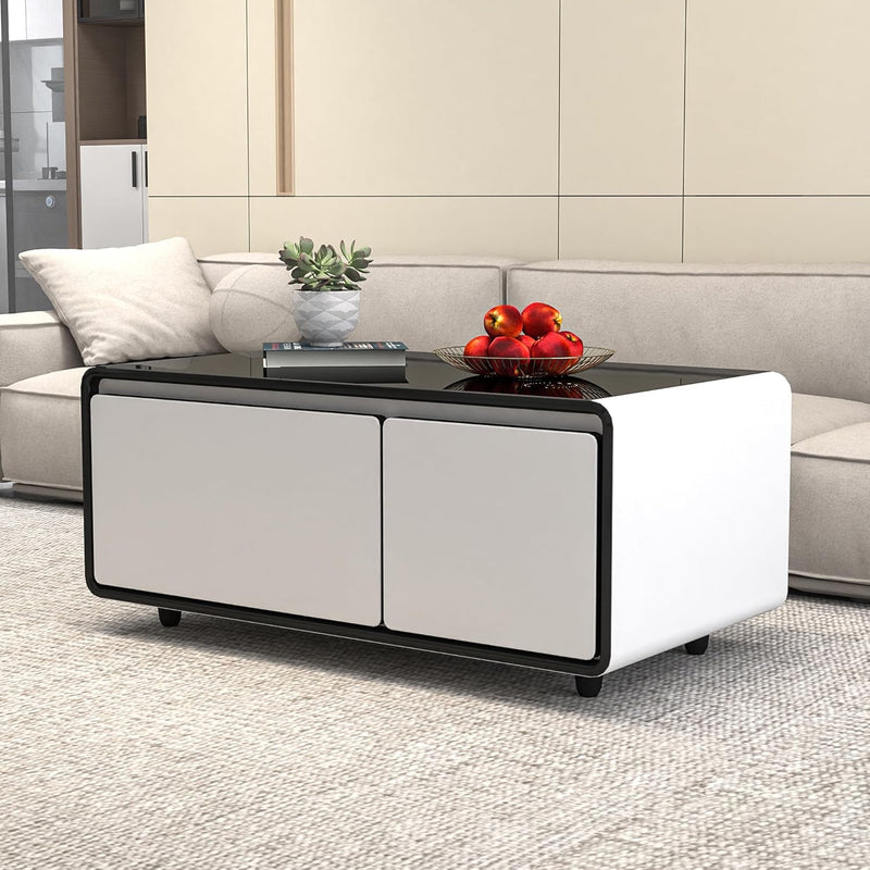 Smart Coffee Table with Fridge 135L