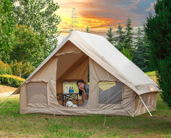 4-5 Person Inflatable Glamping Tent with Pump