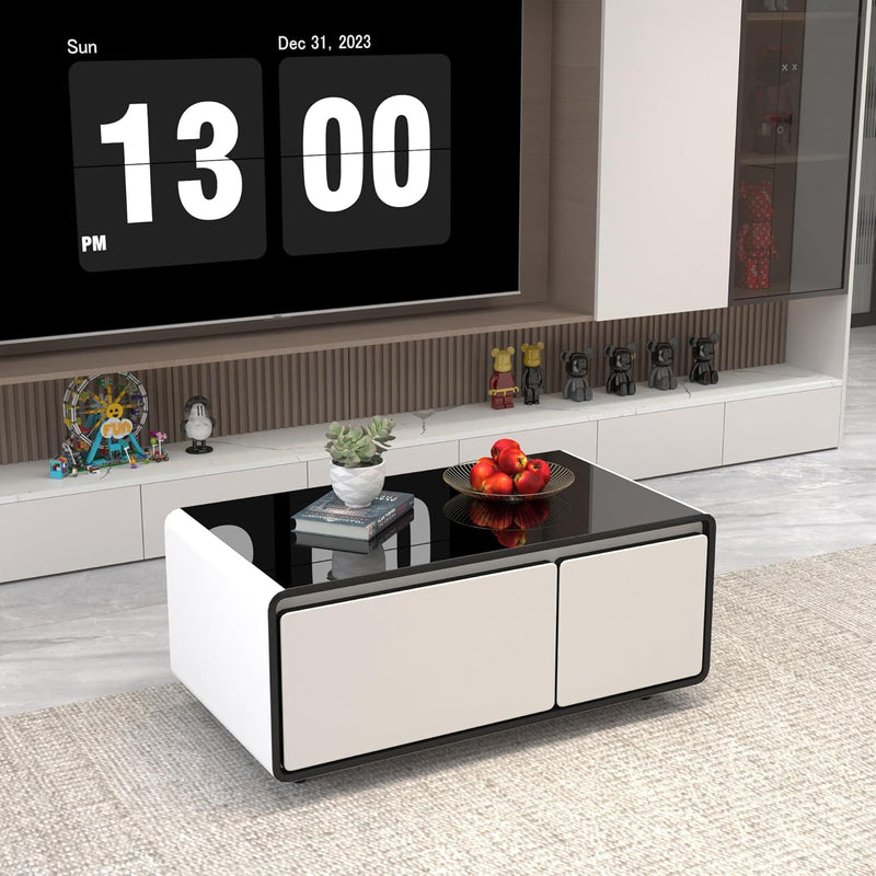 Smart Coffee Table with Fridge 135L