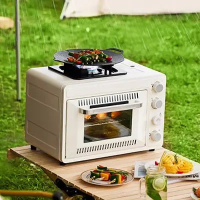 Outdoor Portable Mini Gas Oven with Top Stoves