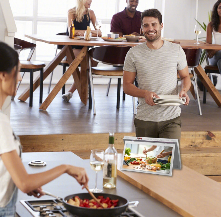 Smart Under Cabinet Kitchen TV