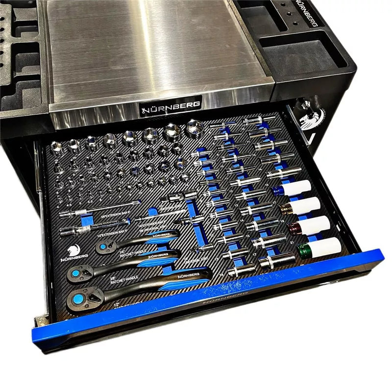 Tool Chest with Tools Silver 7 Drawer 429 Pieces