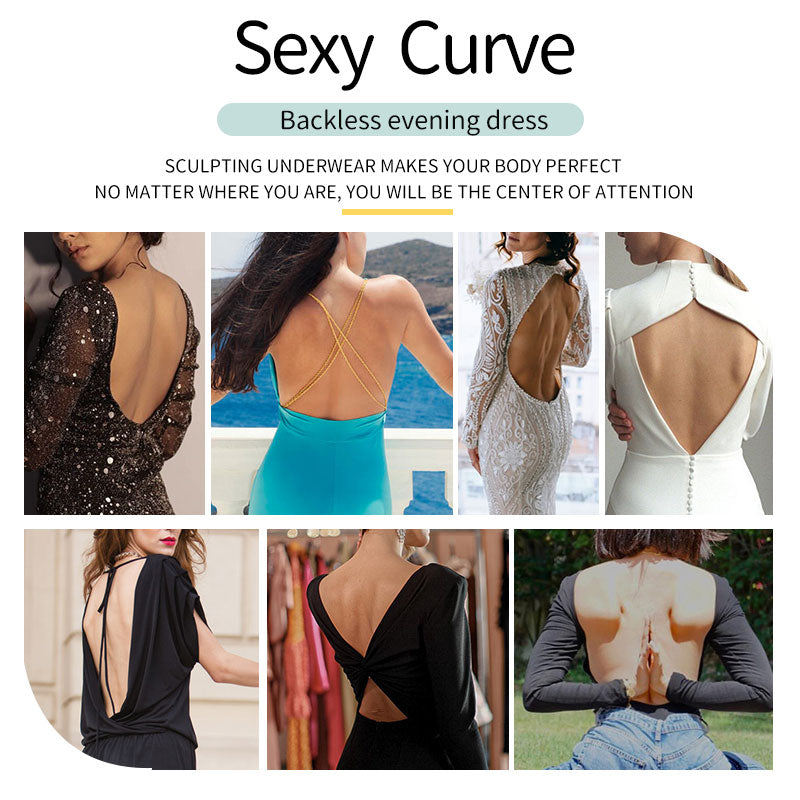 Plunge Backless Body Shaper Bra