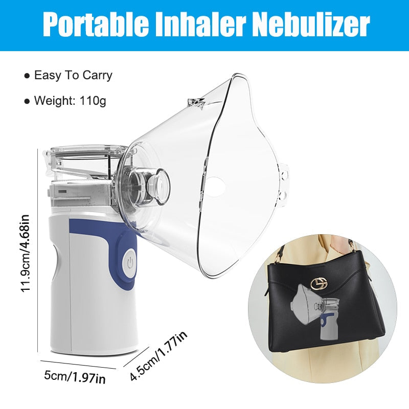 ULTRA-SONIC UPGRADED BREATHE-RIGHT NEBULIZER: SELF-CLEANING & MORE EFFICIENT!