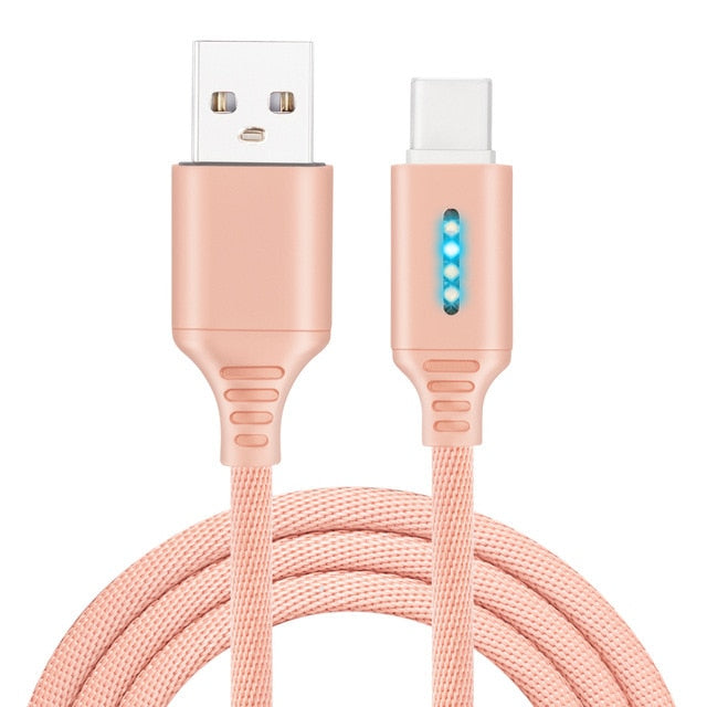 Auto Cut-off Fast Charging Nylon Cable