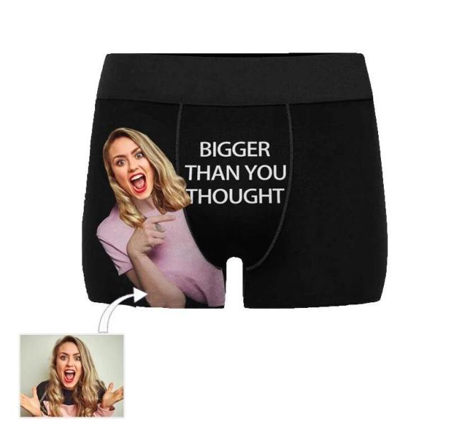 Custom Girlfriend Hugs Boxer Shorts Christmas Gifts