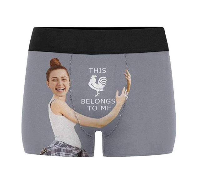 Custom Girlfriend Hugs Boxer Shorts Christmas Gifts