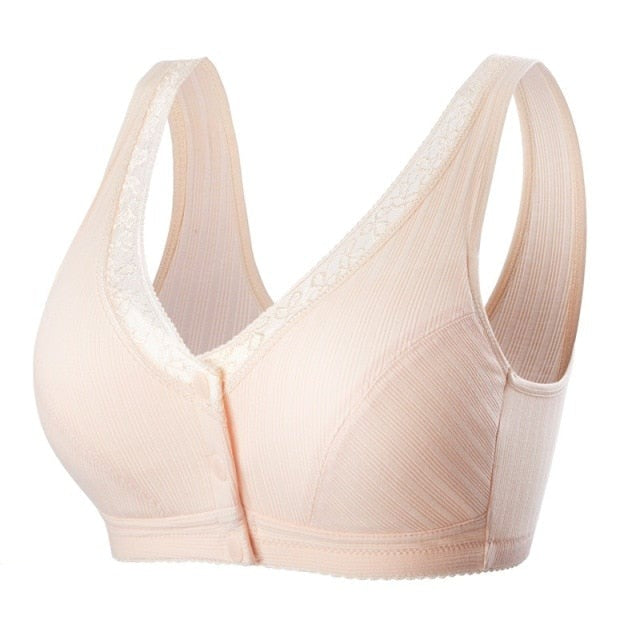 Pure Cotton Non-steel Ring Breathable Comfortable Large Size Bra