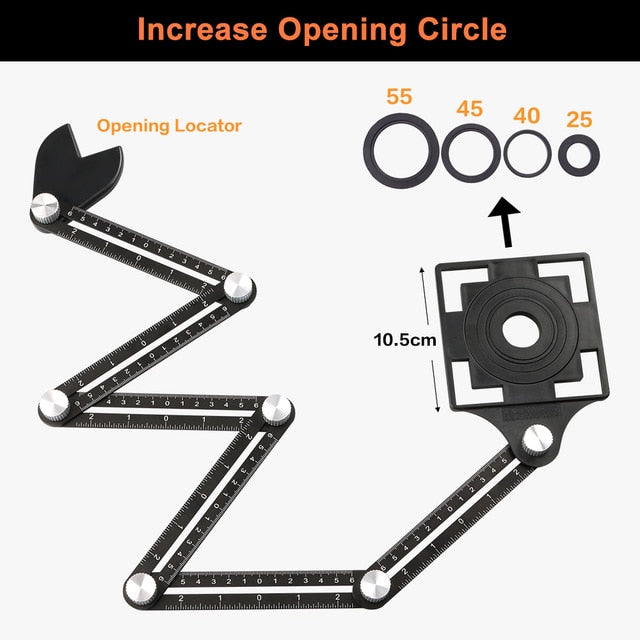 Universal Six-Sided Angle Measuring Locator