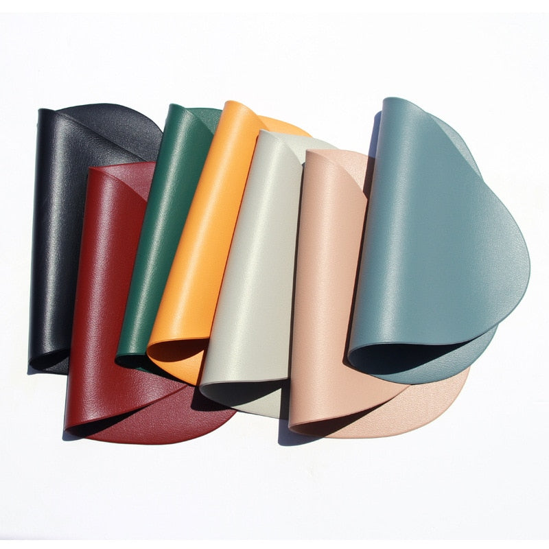 Double-Sided Elegant Leather Placemats