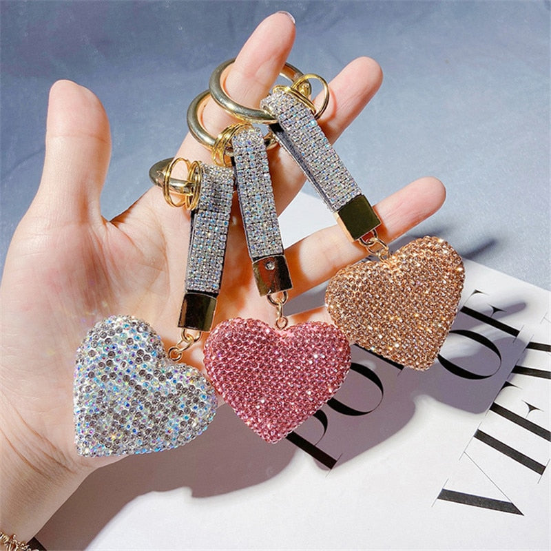 Bling-Bling Rhinestone Love-keychain