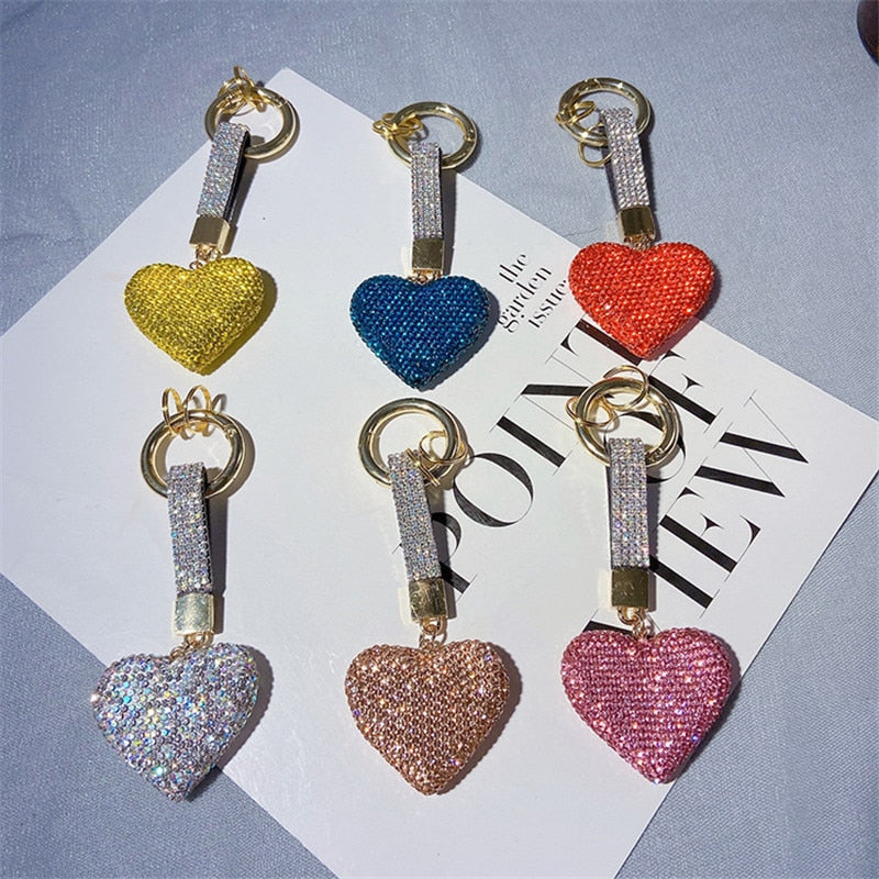 Bling-Bling Rhinestone Love-keychain