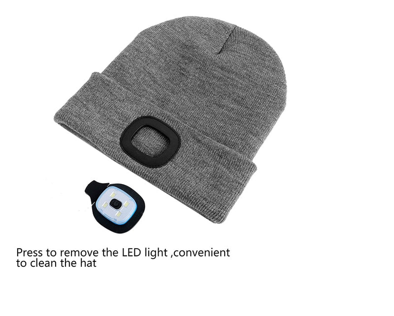 Led Knitted Beanie Hat