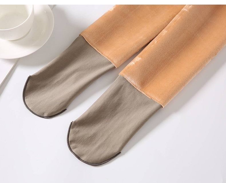 Inner Fleece Translucent Tights