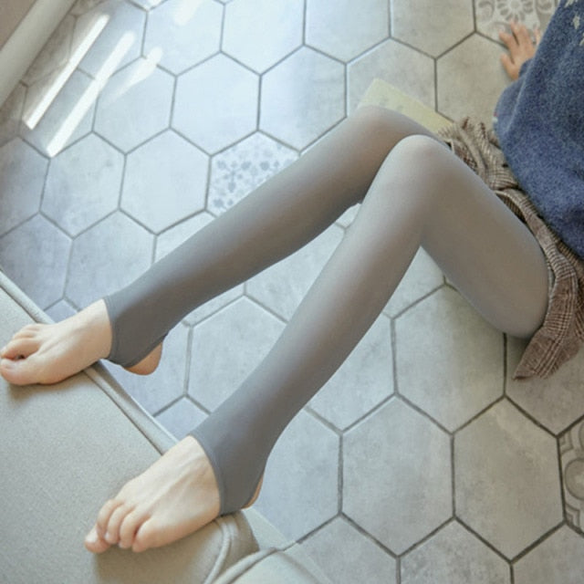 Inner Fleece Translucent Tights