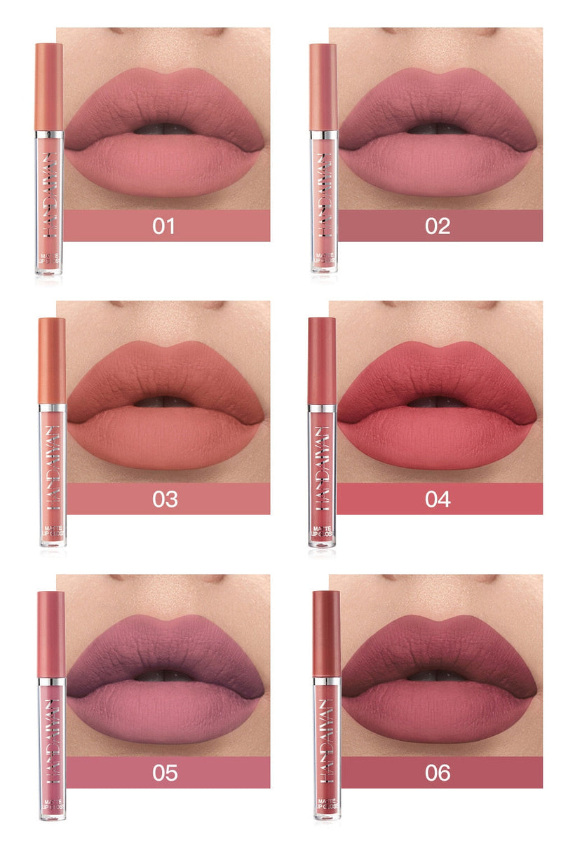 6Pcs Matte Liquid Lipstick Makeup Set