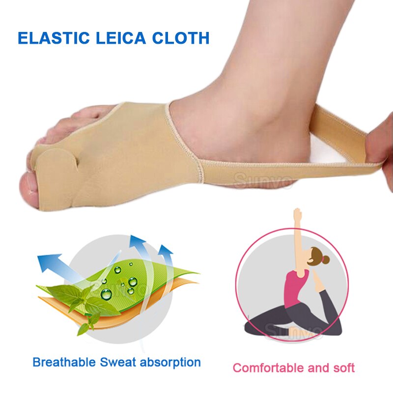 Elastic Two Toes Hallux Valgus Corrector