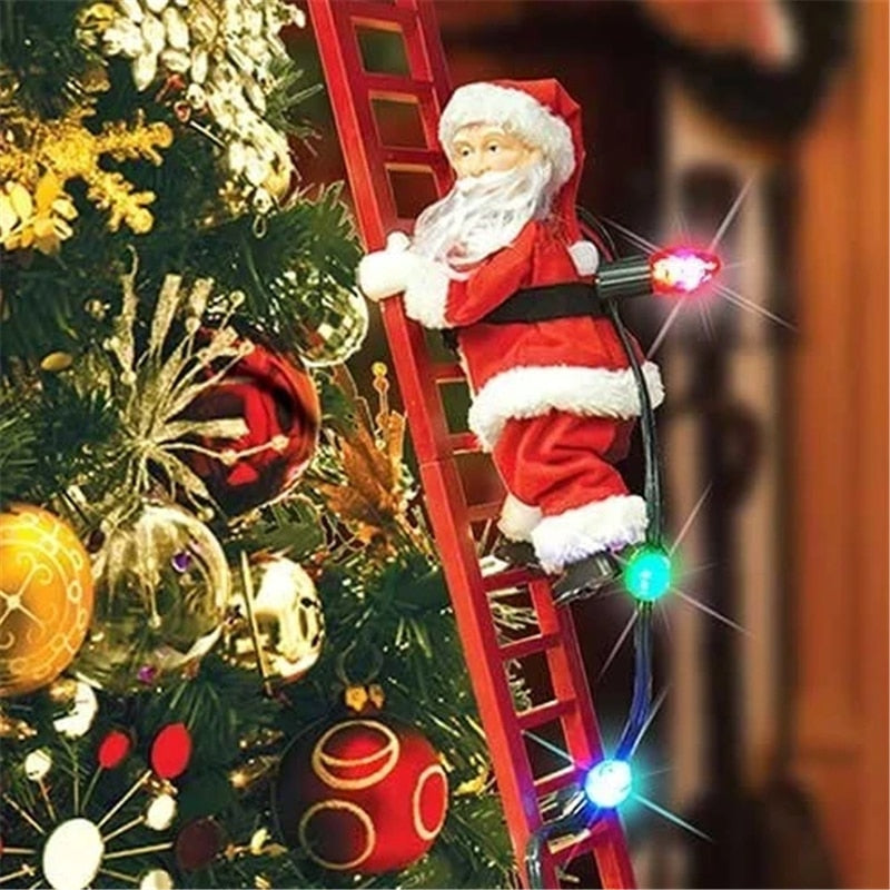 Electric Climbing Santa