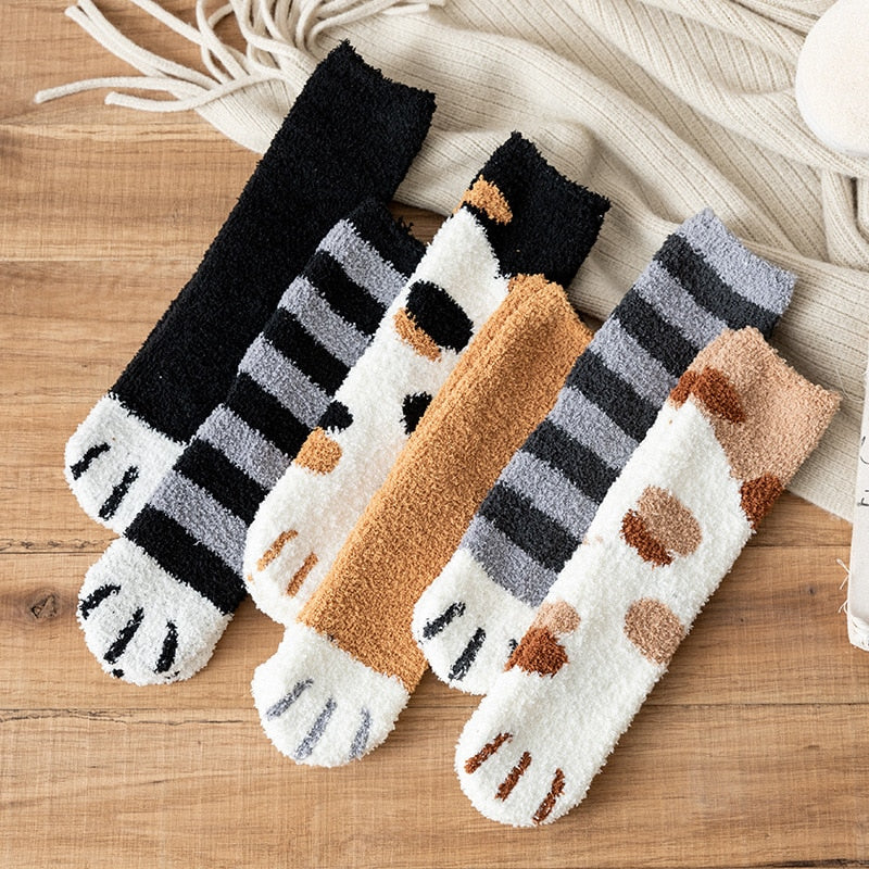 Cute Cat Cotton Socks