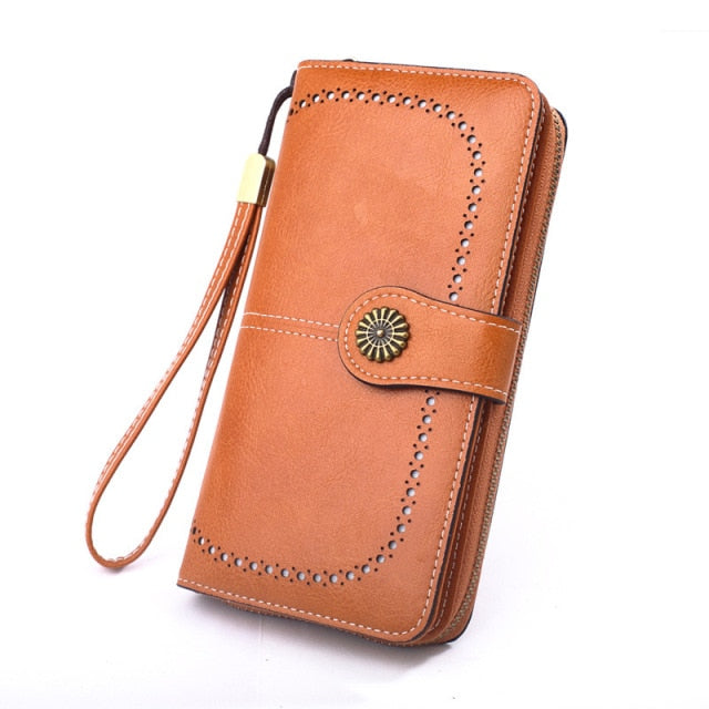 RFID Leather Wallets for Women