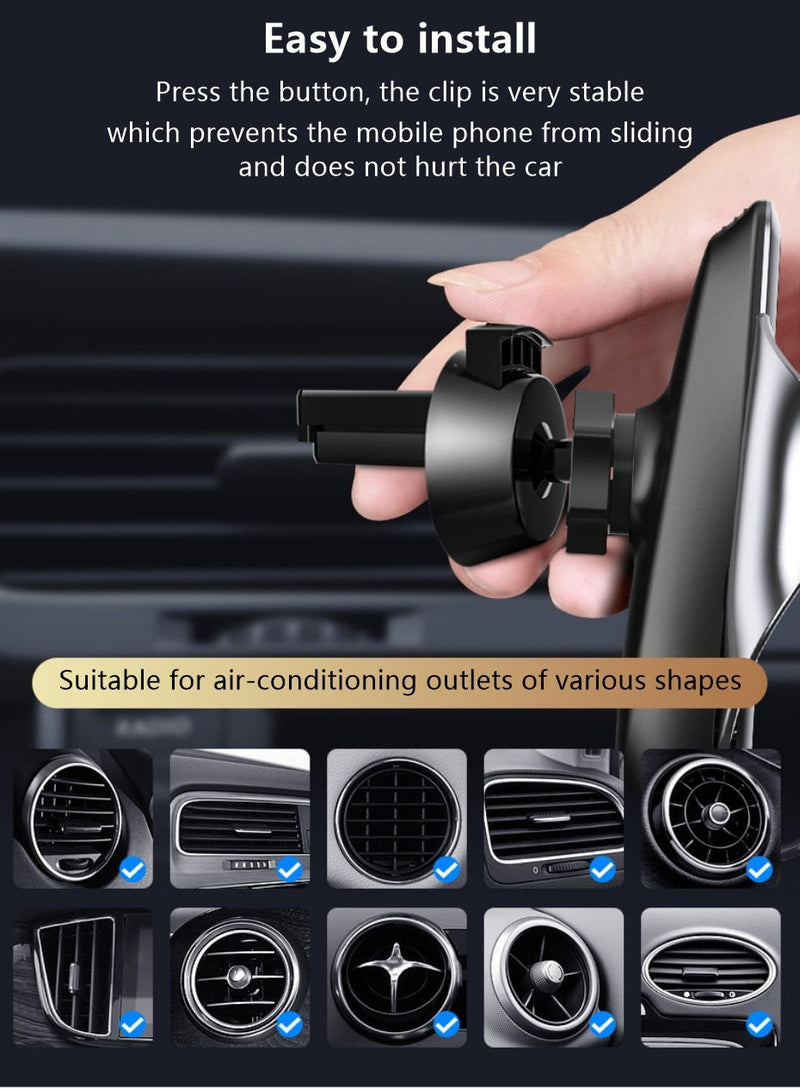 AIR VENT MOUNT WIRELESS CAR CHARGER