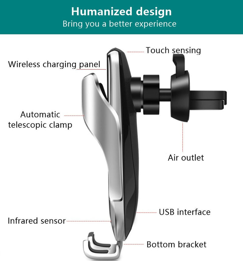 AIR VENT MOUNT WIRELESS CAR CHARGER