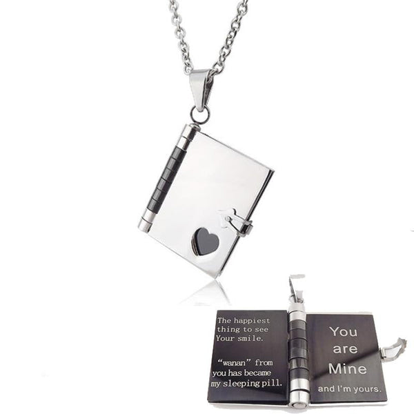 Customized Openable Love Book - Love Letter Necklace