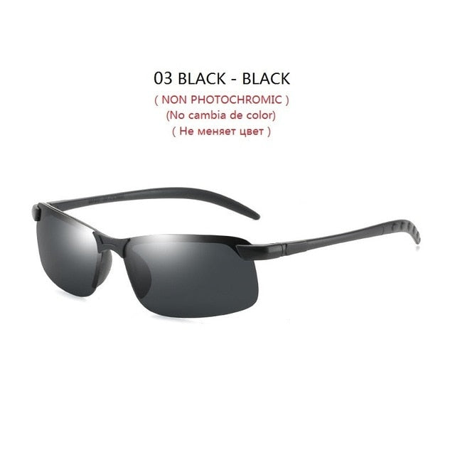 New Fashion Men's Photochromic Sunglasses With Polarized Lens