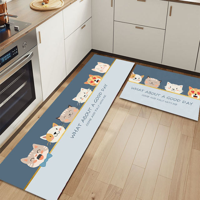 Kitchen Printed Non-Slip Carpet