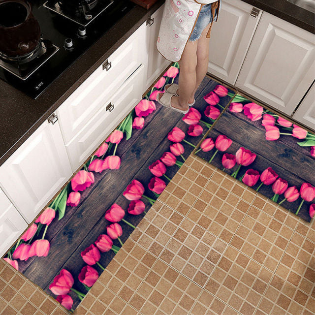 Kitchen Printed Non-Slip Carpet