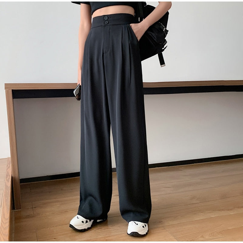 Woman's Casual Full-Length Loose Pants