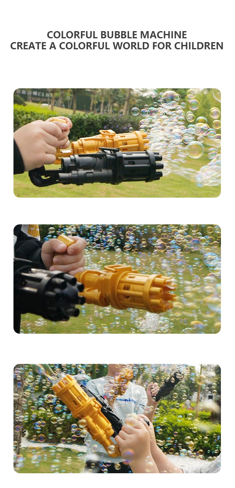 Gatling Bubble Machine