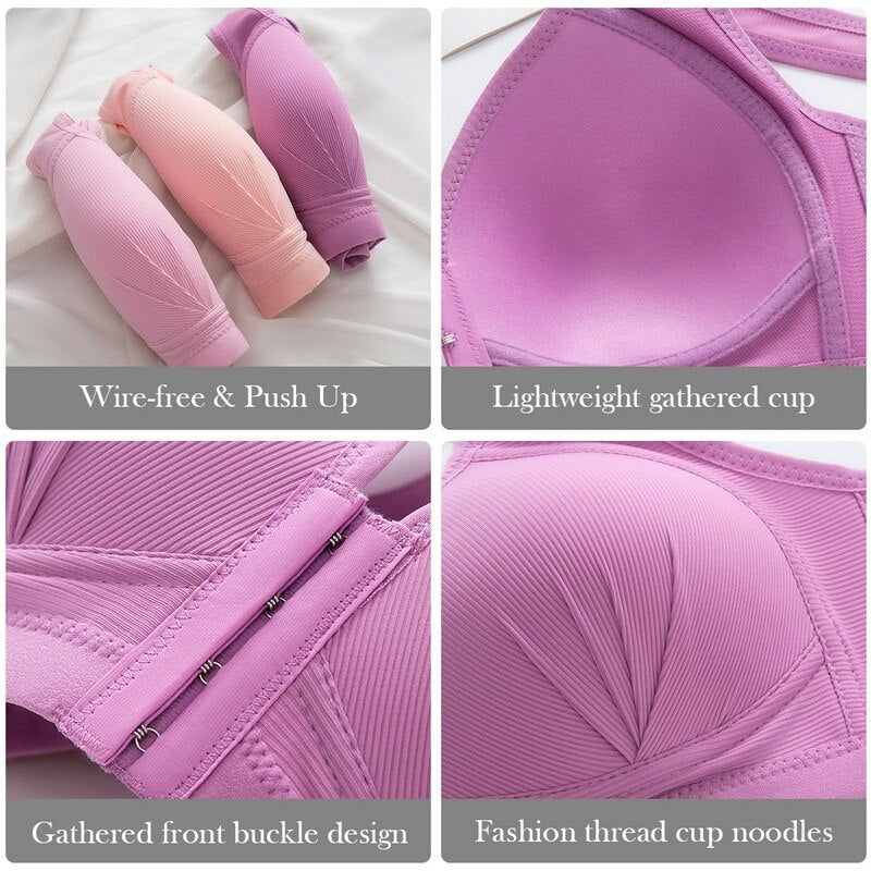 PlusSize Front Closure PushUp Bra