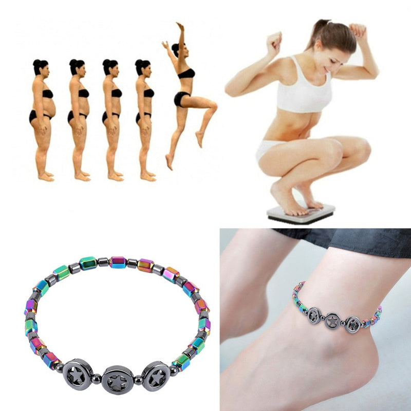 Slimming Magnet Hematite Anklet