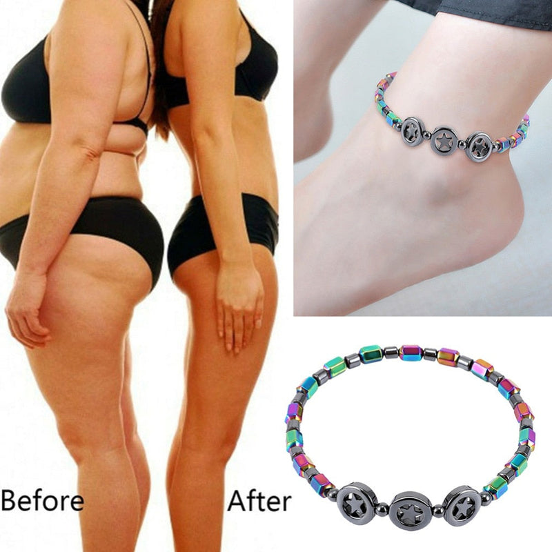 Slimming Magnet Hematite Anklet