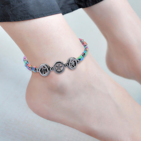 Slimming Magnet Hematite Anklet