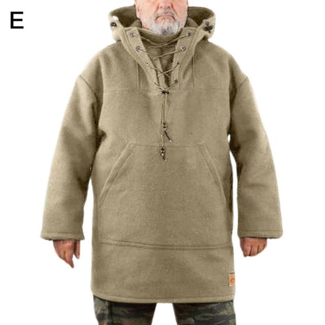 Men's Outdoor Tactical Wool Thick Coat