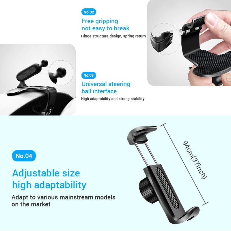 Multifunctional Car Dashboard Phone Holder