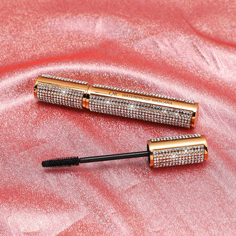 4D Flash Diamond Waterproof Silk Fiber Thick Lengthening Mascara