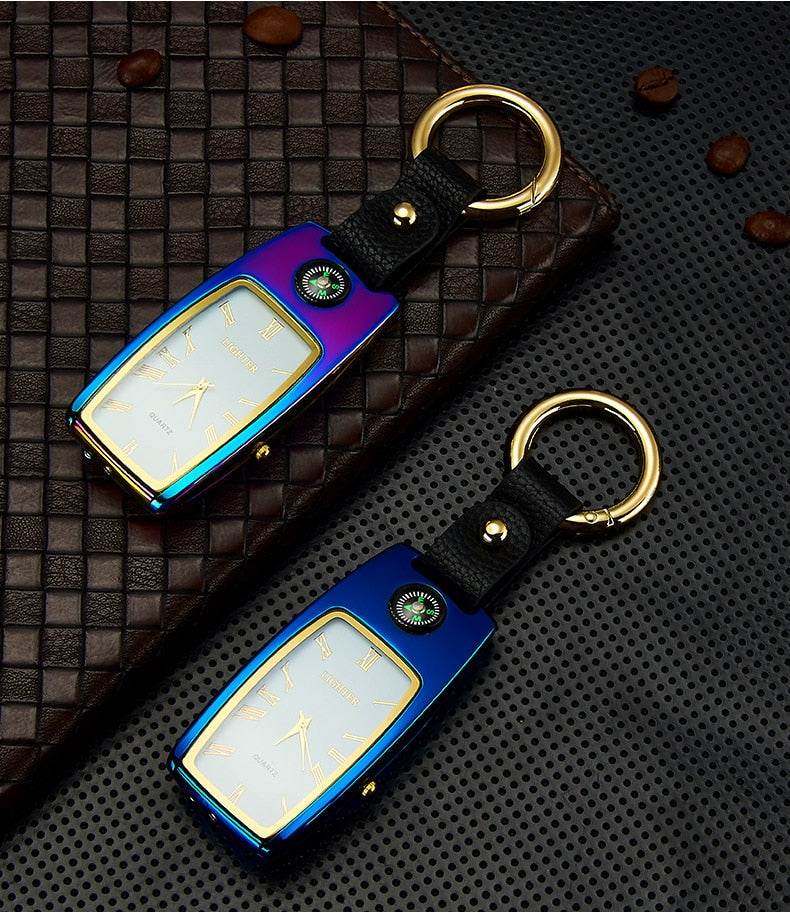 Watch Lighter Gadget With Torch, Compass & Keychain