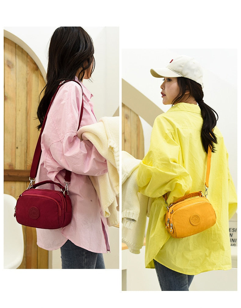 Multi-Pocket Waterproof Lightweight Crossbody Bag