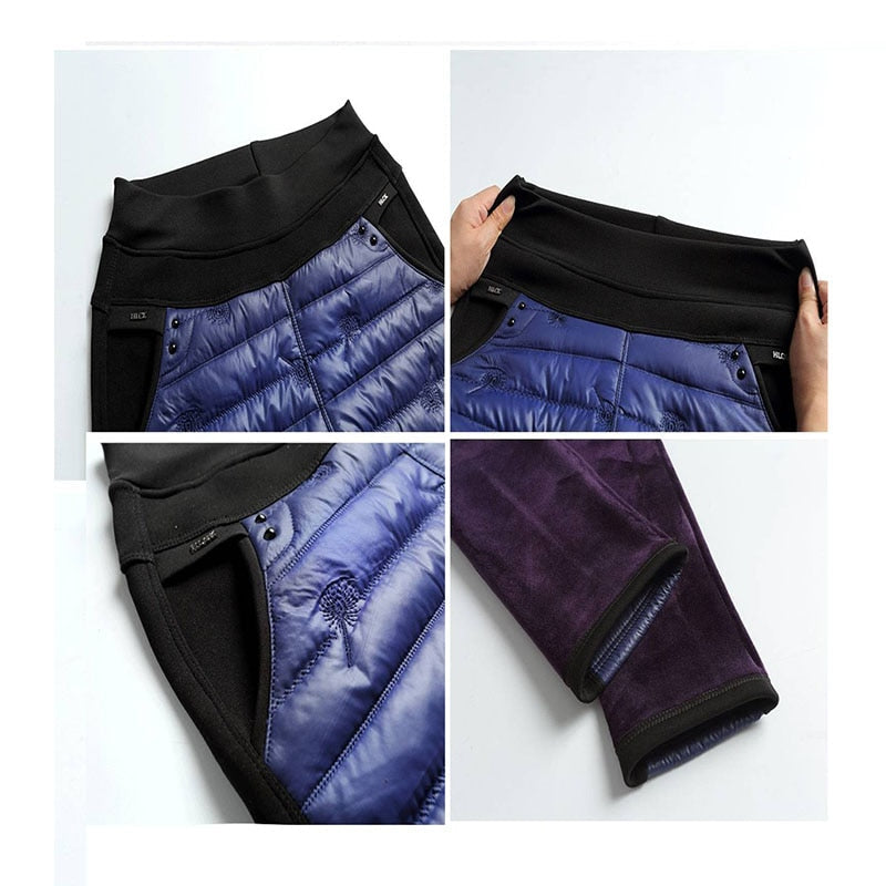 High Waist Warm Down Pants