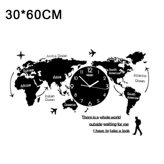 Art Map Digital Clock