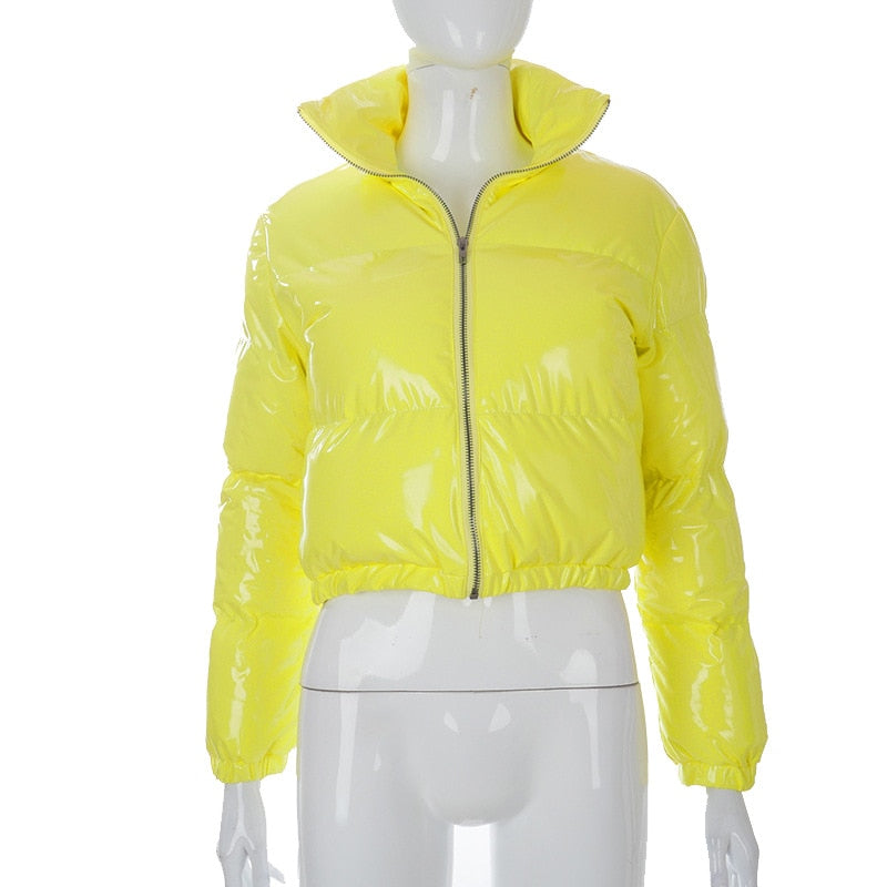 Long Sleeve Zipper Design Gilet Puffer Jacket