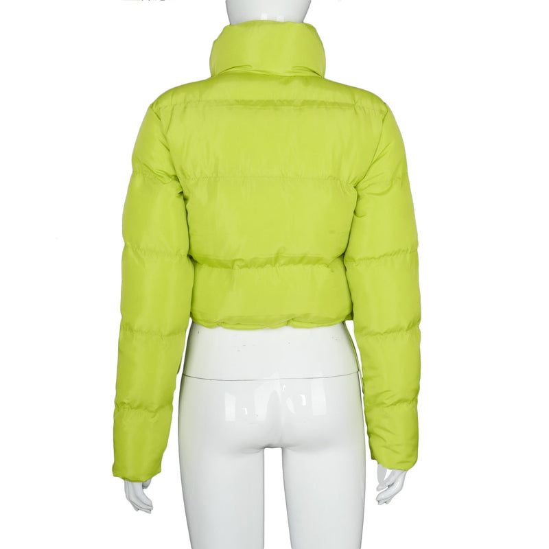 Long Sleeve Zipper Design Gilet Puffer Jacket