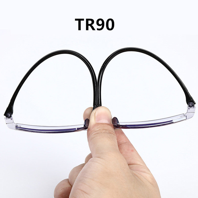 FoldFlat Sapphire High Hardness Anti-Blue Progressive Far And Near Dual-Use Reading Glasses