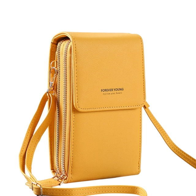 6.5 inch Touch Screen Bag RFID Clutch Bag Card Bag Large Capacity Multi-Pocket Crossbody Phone Bag