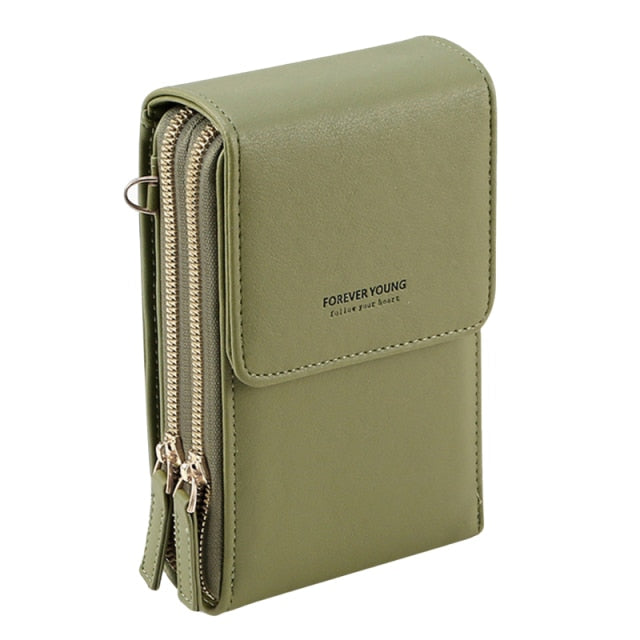 6.5 inch Touch Screen Bag RFID Clutch Bag Card Bag Large Capacity Multi-Pocket Crossbody Phone Bag