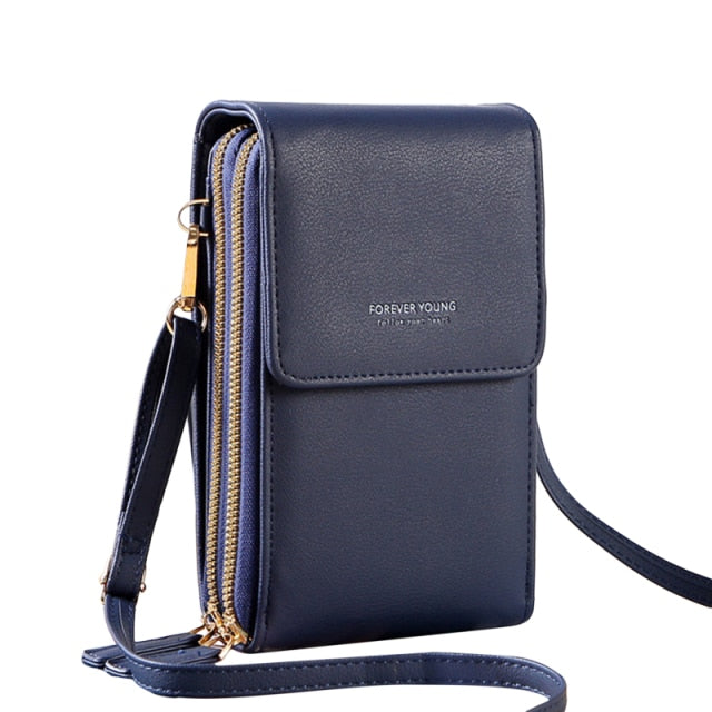 6.5 inch Touch Screen Bag RFID Clutch Bag Card Bag Large Capacity Multi-Pocket Crossbody Phone Bag